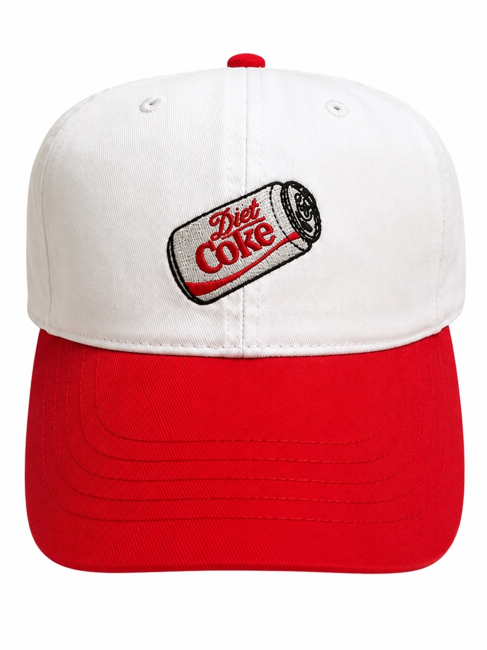 Coca Cola Diet Coke White and Red Two-Tone Baseball Cap
